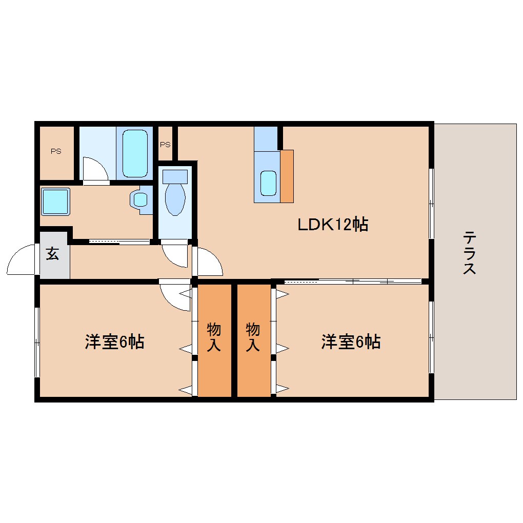 奈良県奈良市三条大路3丁目マンション 1階の物件間取画像