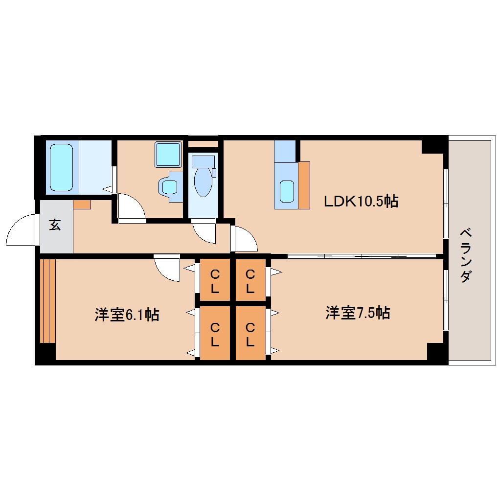 新大宮駅 徒歩11分 3階の物件間取画像