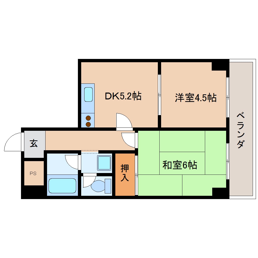 新大宮駅 徒歩6分 3階の物件間取画像