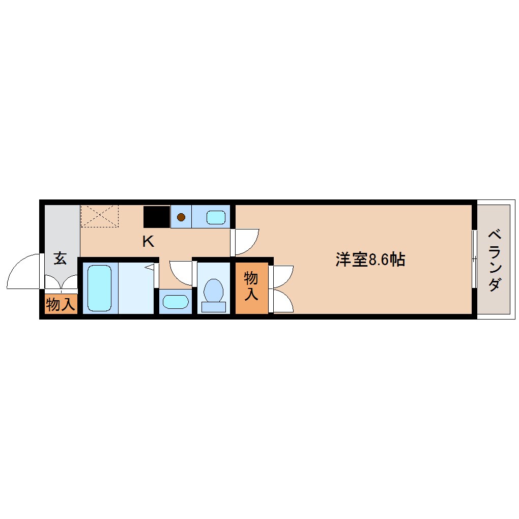 近鉄奈良駅 徒歩11分 2階の物件間取画像