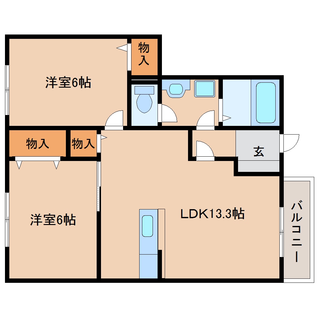 棚倉駅 徒歩18分 1階の物件間取画像