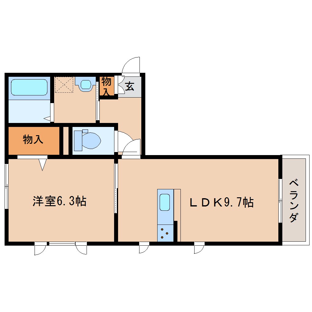 奈良駅 バス7分  神殿下車：停歩1分 2階の物件間取画像