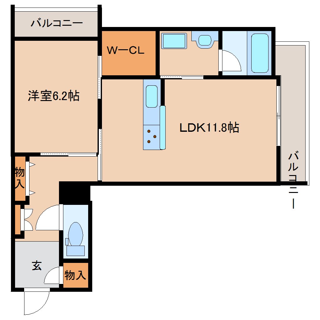 新大宮駅 徒歩4分 4階の物件間取画像