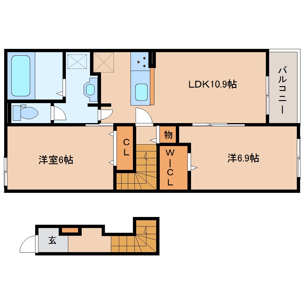 グレイス木津川Ⅱの物件間取画像