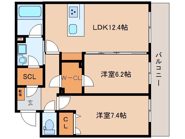 近鉄奈良駅 徒歩12分 1階の物件間取画像