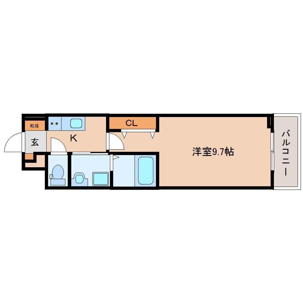 近鉄奈良駅 徒歩11分 1階の物件間取画像
