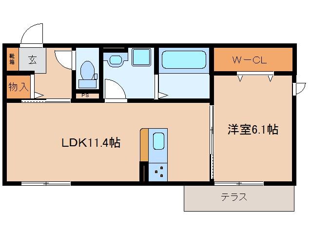 近鉄奈良駅 バス10分  南方町下車：停歩1分 1階の物件間取画像