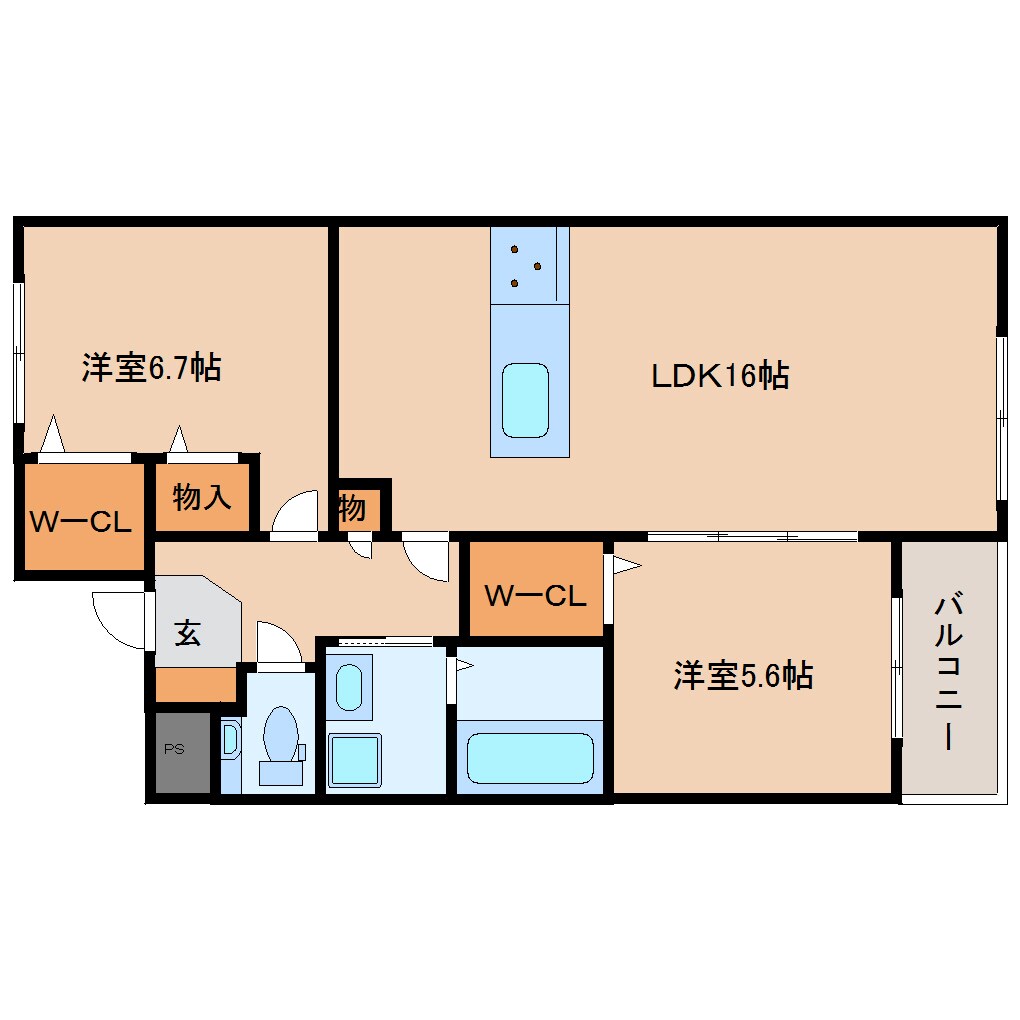 新大宮駅 徒歩8分 2階の物件間取画像