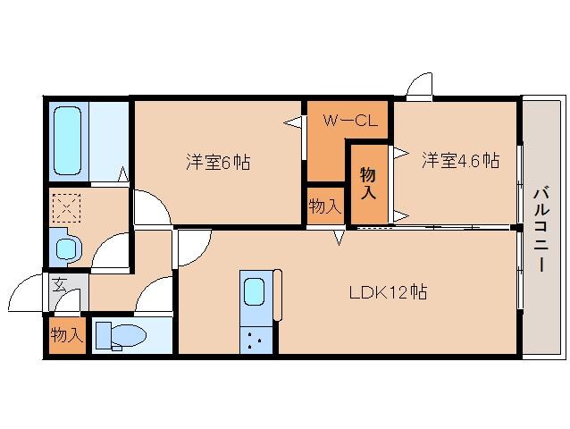 奈良駅 徒歩10分 3階の物件間取画像