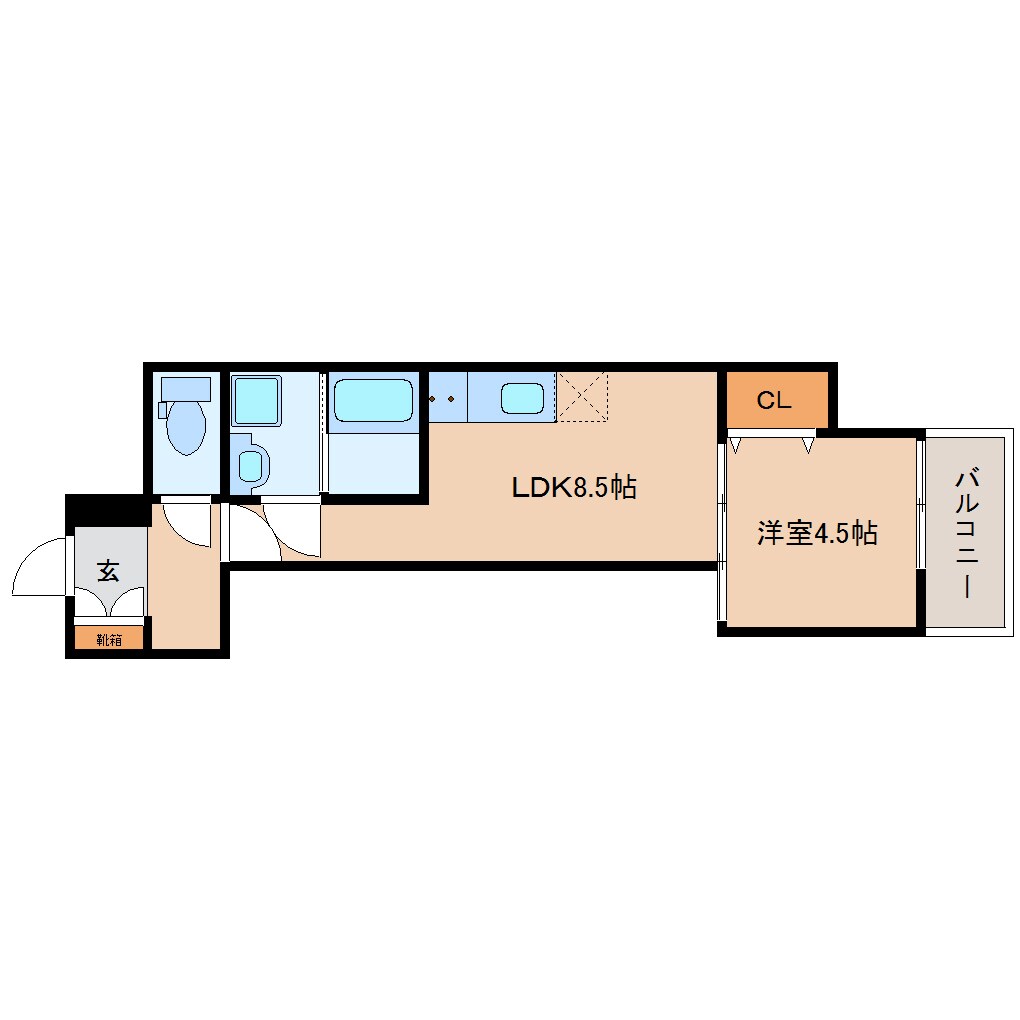 新大宮駅 徒歩7分 1階の物件間取画像