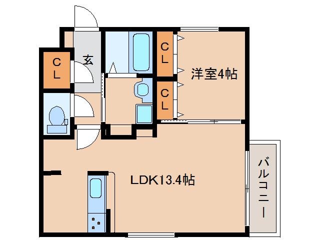 近鉄奈良駅 徒歩10分 3階の物件間取画像