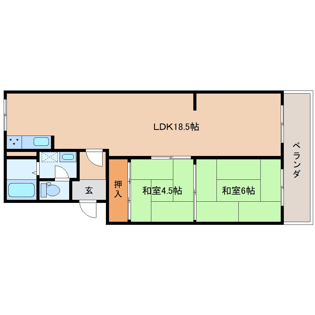 新大宮駅 徒歩5分 3階の物件間取画像