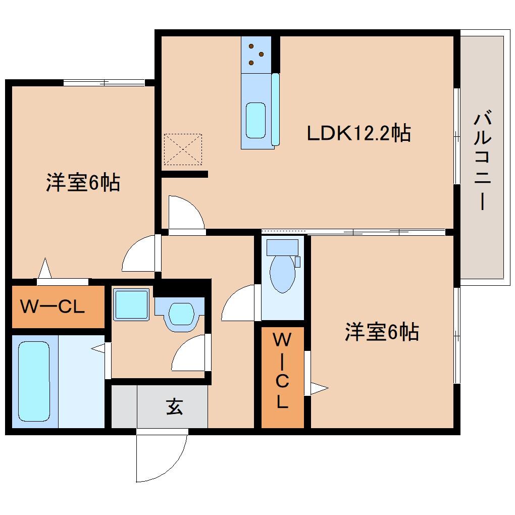 新大宮駅 徒歩5分 2階の物件間取画像