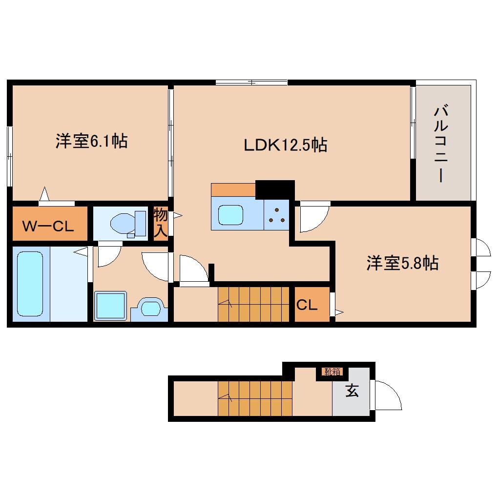 クローバーの物件間取画像