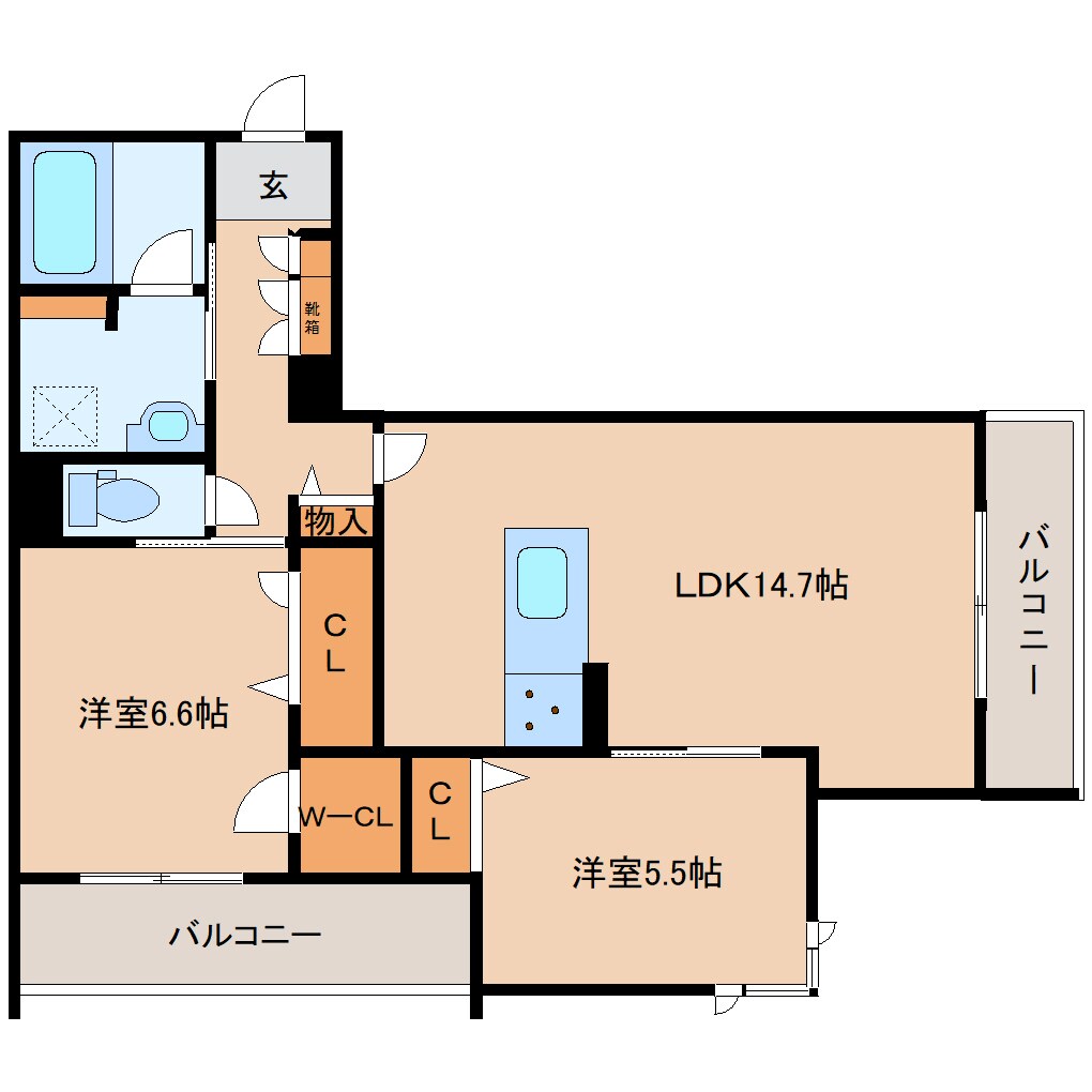 新大宮駅 徒歩4分 4階の物件間取画像