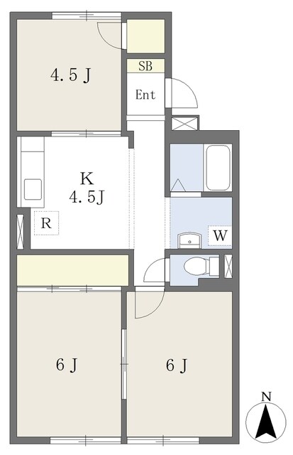 パラシオンハイツの物件間取画像