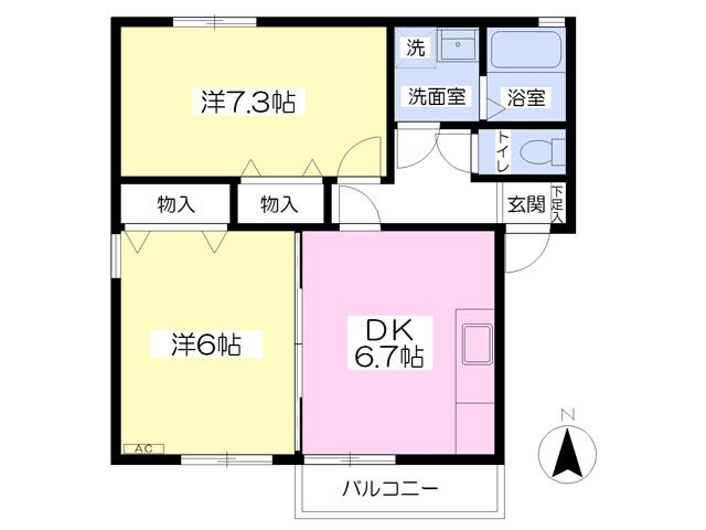 ルミエールコートの物件間取画像