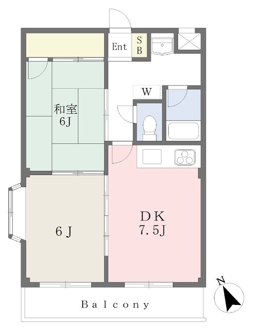 ハーベスト千代田の物件間取画像