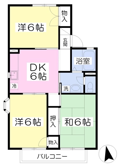 ハイツ小池の物件間取画像