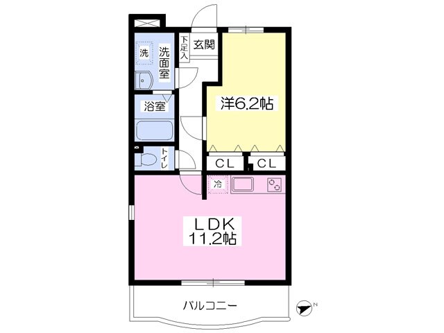 ノース　アヴェニュー　ヴィレッジの物件間取画像