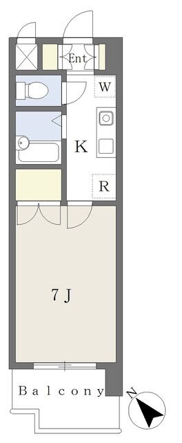 アドバンス明神町　Ａ棟の物件間取画像