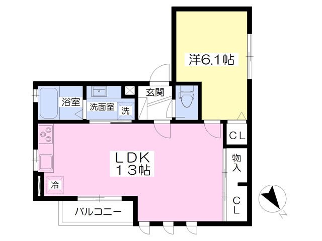 セジュール子安の物件間取画像