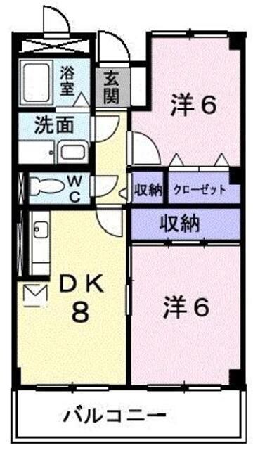 グリーンクレストの物件間取画像