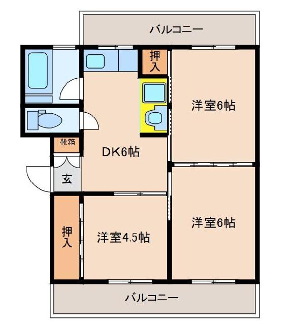 ファーストライフ谷川の物件間取画像
