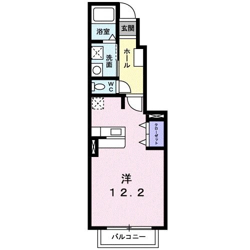 川尻駅 徒歩17分 1階の物件間取画像