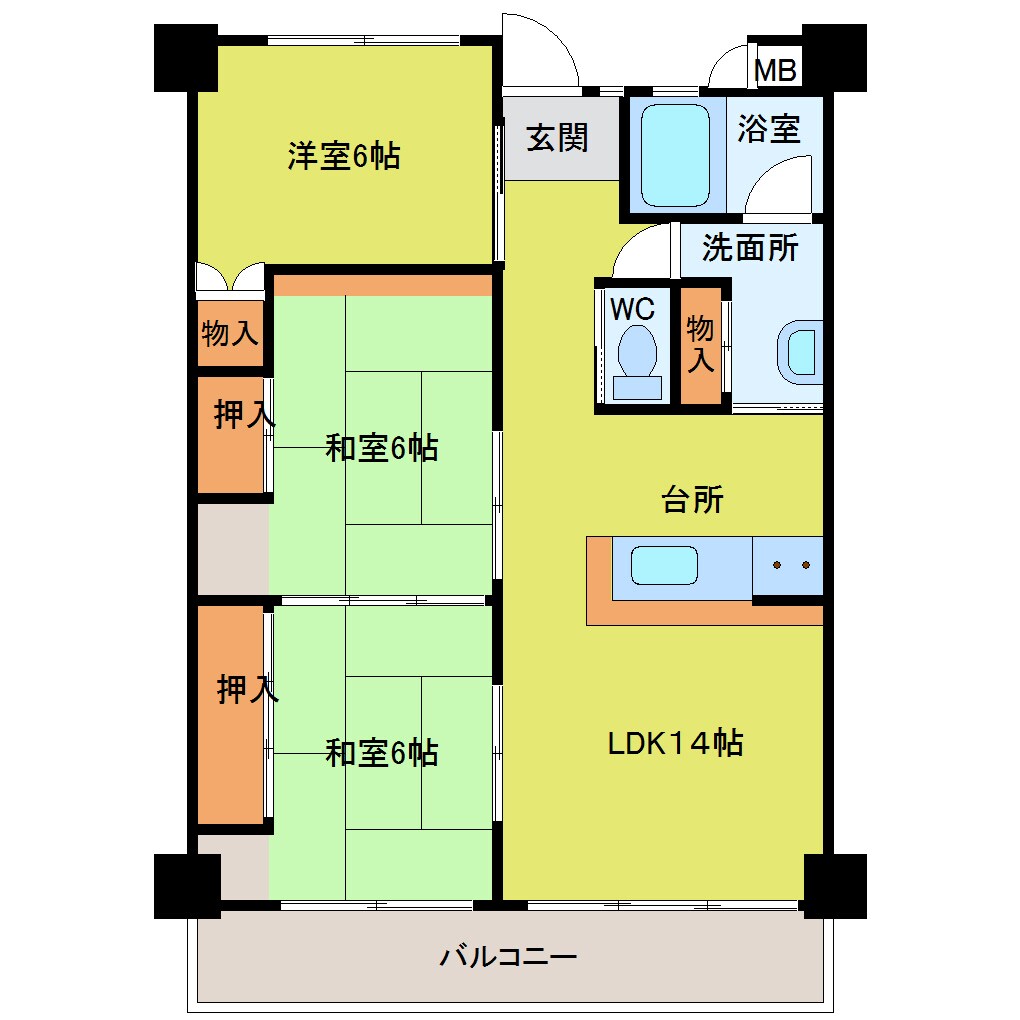 物件間取画像