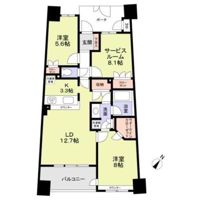 南町田グランベリーパーク駅 徒歩22分 10階の物件間取画像