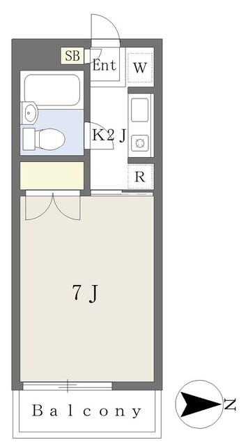 エクセル新横浜Ｂの物件間取画像