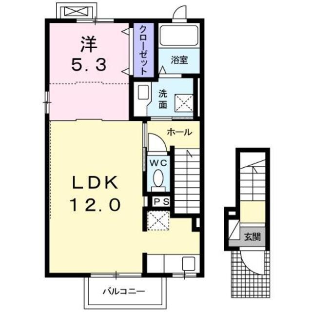 カーサ　フェリーチェの物件間取画像