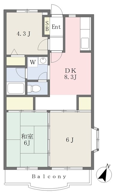 三ツ境駅 バス11分  原分下車：停歩3分 5階の物件間取画像