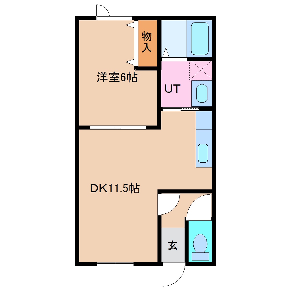 岩見沢駅 バス20分  大和5丁目下車：停歩3分 1階の物件間取画像