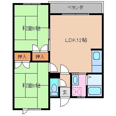 岩見沢駅 車移動10分  2km 2階の物件間取画像