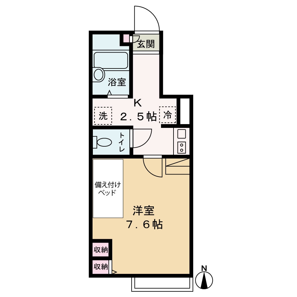 用賀駅 徒歩13分 1階の物件間取画像