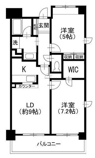 上北沢駅 徒歩17分 7階の物件間取画像