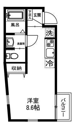 上町駅 徒歩13分 1階の物件間取画像