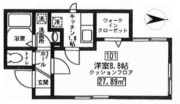 池尻大橋駅 徒歩9分 1階の物件間取画像