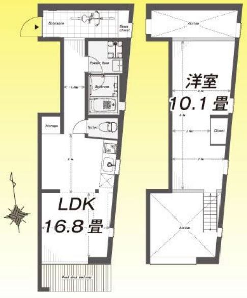 カルティエラタン三軒茶屋の物件間取画像