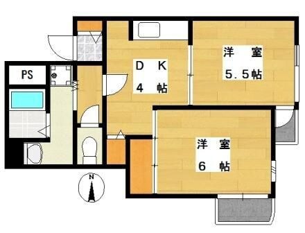 池尻ハイムの物件間取画像