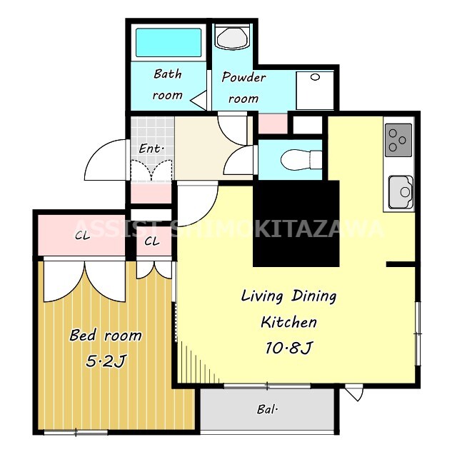 パークフロント代々木の物件間取画像