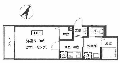 三軒茶屋駅 徒歩4分 1階の物件間取画像