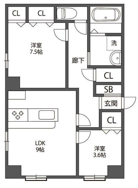 リオマンションの物件間取画像