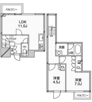 武蔵小山駅 徒歩12分 1階の物件間取画像