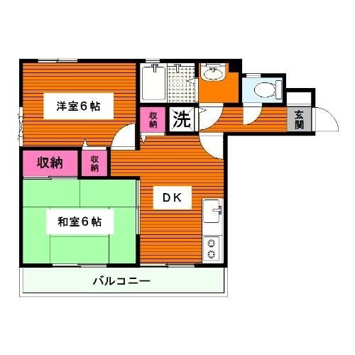 目黒駅 徒歩10分 2階の物件間取画像