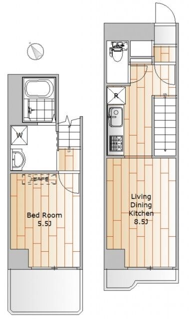 西小山駅 徒歩13分 1-2階の物件間取画像