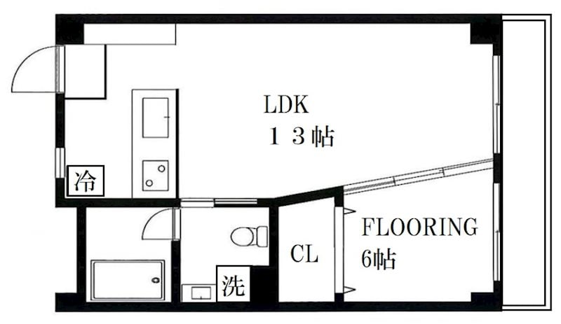 目黒駅 徒歩8分 4階の物件間取画像