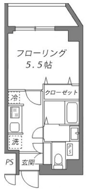 大崎駅 徒歩7分 7階の物件間取画像